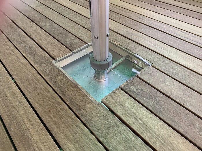 Ständer und Bodenhülsen Hochwertige Sonnenschirme