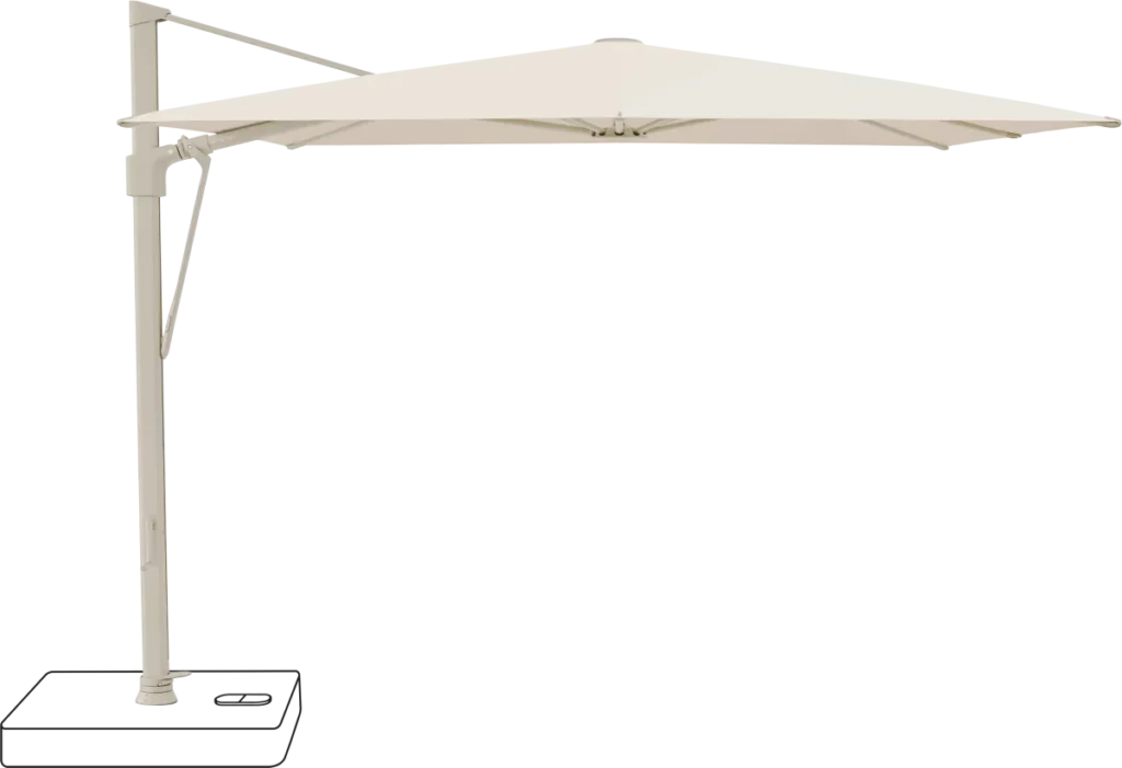 quadratischer Ampelschirm